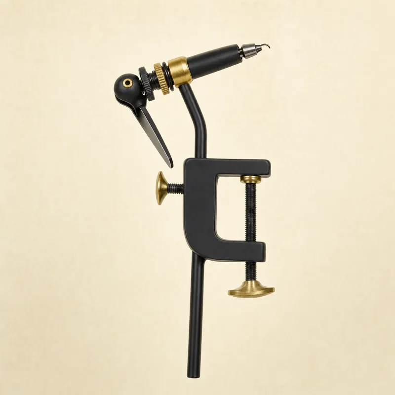 Tailwater rotary fly tying vise on its own, no tools included